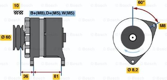 BOSCH 0 120 469 899 - Alternatore autozon.pro