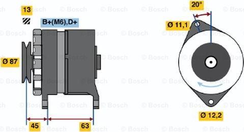 BOSCH 0 120 469 849 - Alternatore autozon.pro