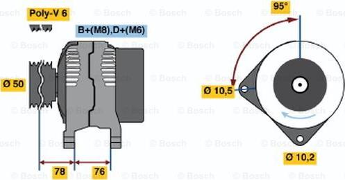 BOSCH 0 120 465 031 - Alternatore autozon.pro