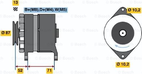 BOSCH 0 120 468 094 - Alternatore autozon.pro