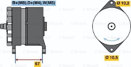 BOSCH 0 120 468 065 - Alternatore autozon.pro