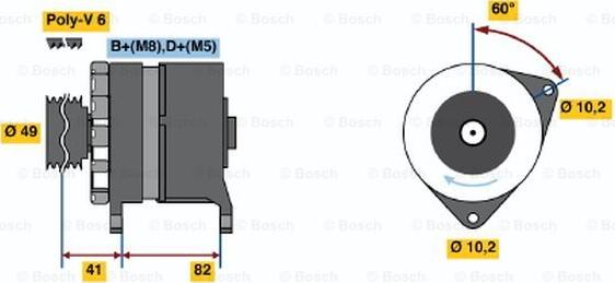 BOSCH 0 120 468 006 - Alternatore autozon.pro