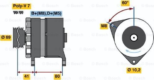 BOSCH 0 120 468 024 - Alternatore autozon.pro