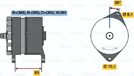 BOSCH 0 120 468 140 - Alternatore autozon.pro