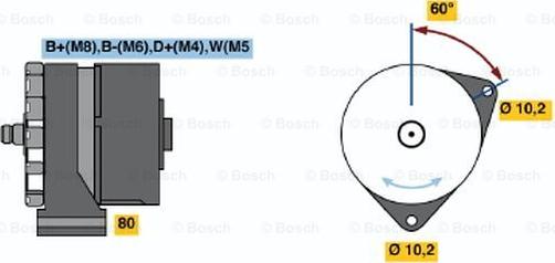 BOSCH 0 120 468 142 - Alternatore autozon.pro