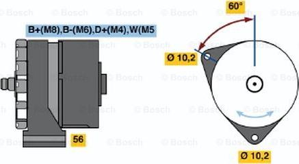 BOSCH 0 120 468 161 - Alternatore autozon.pro