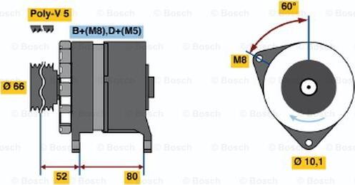 BOSCH 0 120 468 108 - Alternatore autozon.pro