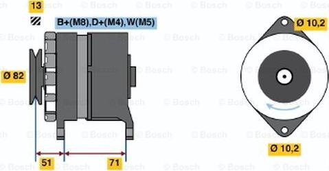 BOSCH 0 120 468 130 - Alternatore autozon.pro