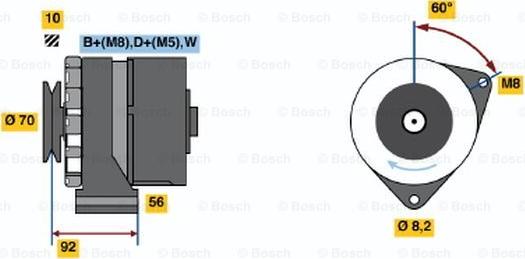 BOSCH 0 120 468 120 - Alternatore autozon.pro