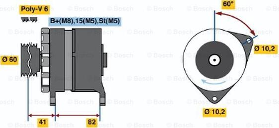 BOSCH 0 120 468 128 - Alternatore autozon.pro