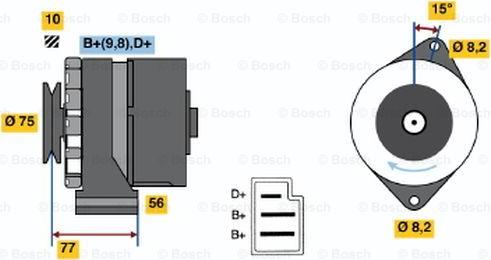 BOSCH 0 986 030 740 - Alternatore autozon.pro