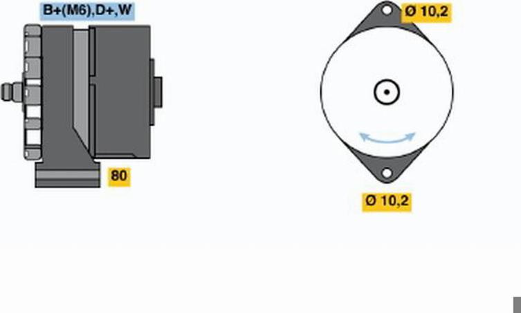 BOSCH 0120489192 - Alternatore autozon.pro