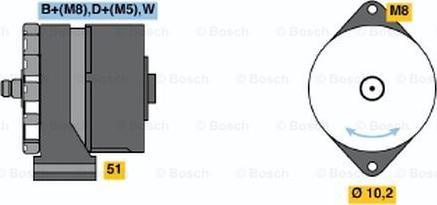 BOSCH 0 120 488 205 - Alternatore autozon.pro