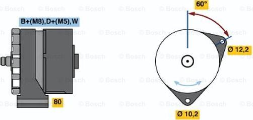 BOSCH 0 120 484 022 - Alternatore autozon.pro