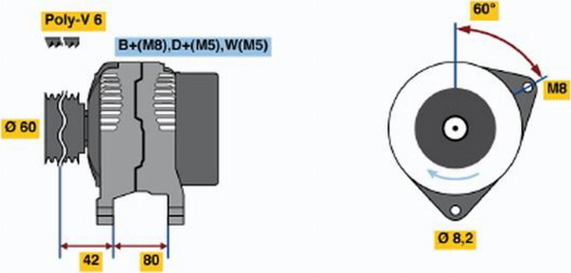 BOSCH 0120485030 - Alternatore autozon.pro