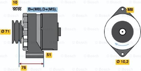 BOSCH 0 120 488 303 - Alternatore autozon.pro