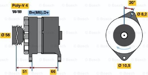 BOSCH 0 120 488 215 - Alternatore autozon.pro