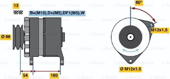 BOSCH 0 120 689 554 - Alternatore autozon.pro