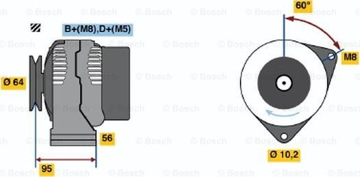 BOSCH 0 120 335 007 - Alternatore autozon.pro