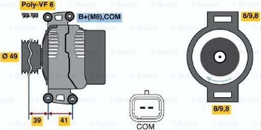 BOSCH 0 121 615 010 - Alternatore autozon.pro