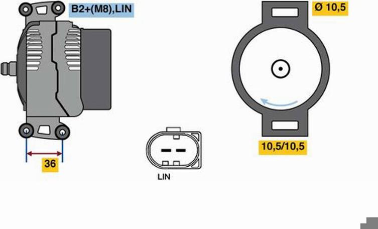 BOSCH 0 121 615 011 - Manicotto d'accoppiamento flessibile autozon.pro