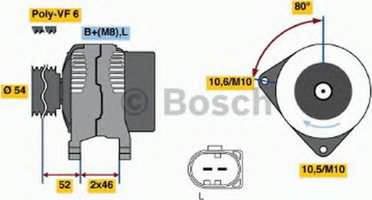 BOSCH 0 121 615 028 - Puleggia cinghia, Alternatore autozon.pro