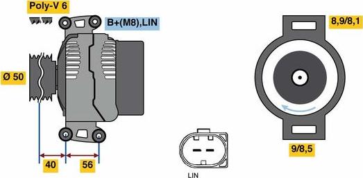 BOSCH 0121813006 - Alternatore autozon.pro