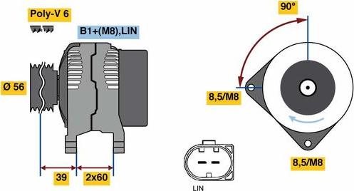 BOSCH 0121715051 - Alternatore autozon.pro