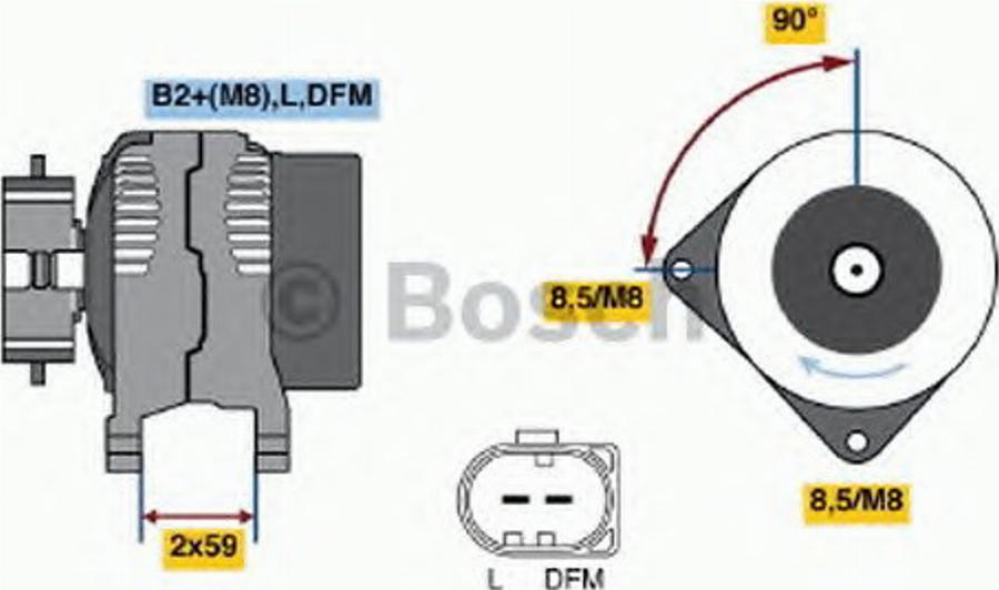 BOSCH 0 121 715 004 - Alternatore autozon.pro