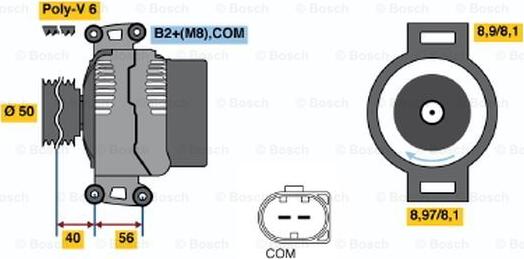 BOSCH 0 121 715 006 - Alternatore autozon.pro