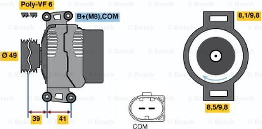 BOSCH 0 121 715 112 - Alternatore autozon.pro