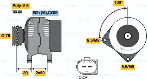 BOSCH 0 121 715 030 - Alternatore autozon.pro