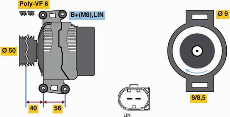 BOSCH 0121715029 - Alternatore autozon.pro