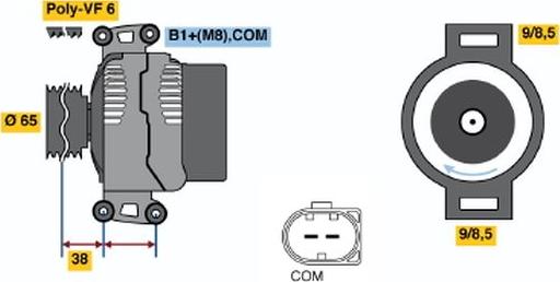 BOSCH 0 121 715 022 - Alternatore autozon.pro