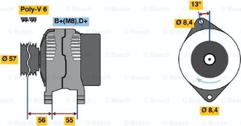 BOSCH 0 123 500 004 - Alternatore autozon.pro