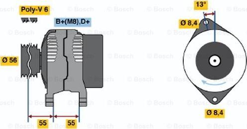 BOSCH 0 986 039 170 - Alternatore autozon.pro