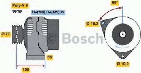 BOSCH 0 123 515 500 - Alternatore autozon.pro