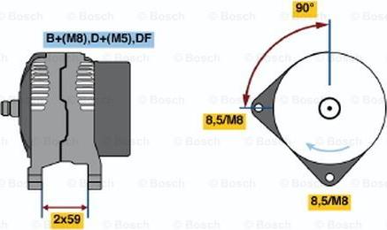 BOSCH 0 123 515 009 - Alternatore autozon.pro