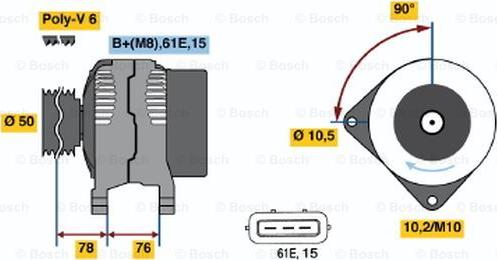 BOSCH 0 986 039 720 - Alternatore autozon.pro