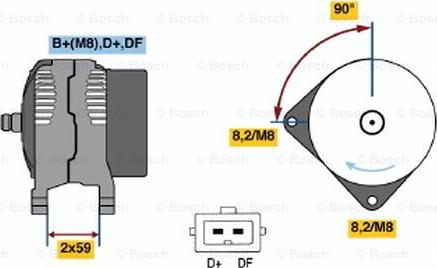 BOSCH 0 123 515 018 - Alternatore autozon.pro