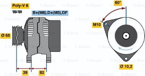 BOSCH 0 123 515 012 - Alternatore autozon.pro