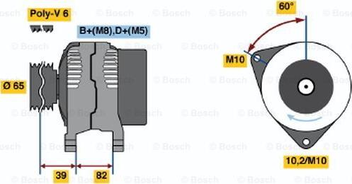 BOSCH 0 123 510 092 - Alternatore autozon.pro