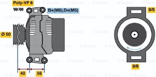 BOSCH 0 123 510 082 - Alternatore autozon.pro