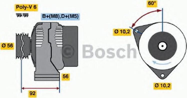 BOSCH 0 123 510 074 - Alternatore autozon.pro