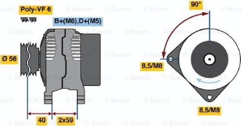 BOSCH 0 123 510 109 - Alternatore autozon.pro