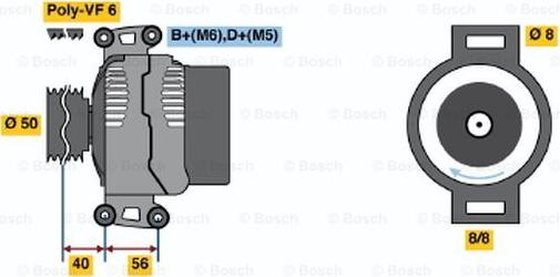 BOSCH 0 123 510 108 - Alternatore autozon.pro