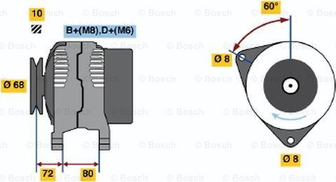 BOSCH 0 123 315 004 - Alternatore autozon.pro