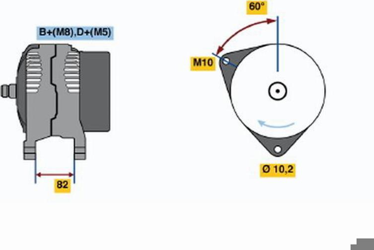 BOSCH 0 123 310 044 - Alternatore autozon.pro