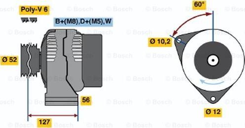 BOSCH 0 123 335 004 - Alternatore autozon.pro