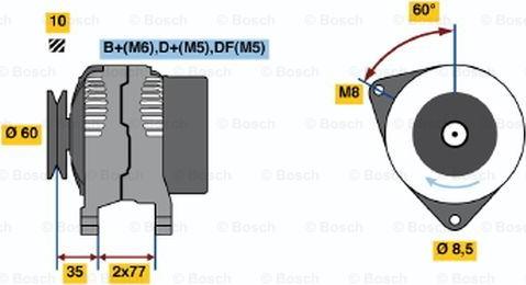 BOSCH 0 123 310 055 - Alternatore autozon.pro